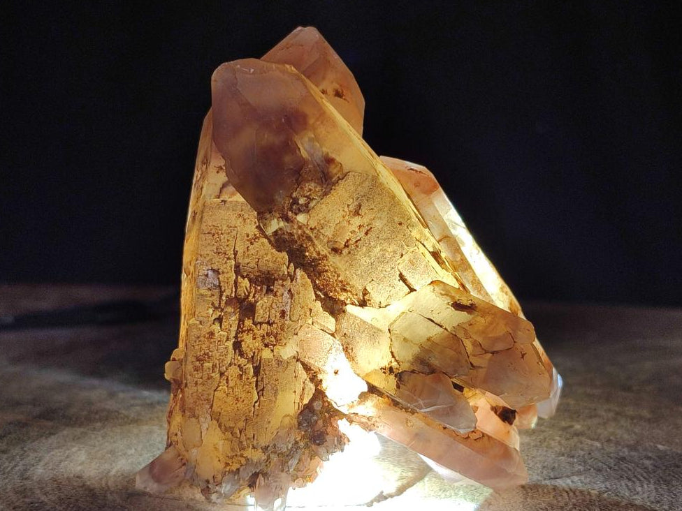 Natural Multi Terminated Red Hematoid Phantom Quartz Crystal Cluster x 1 From Karoi, Zimbabwe