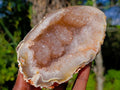 Polished Agate Crystalline Centred Geode x 1 From Maintirano, Madagascar