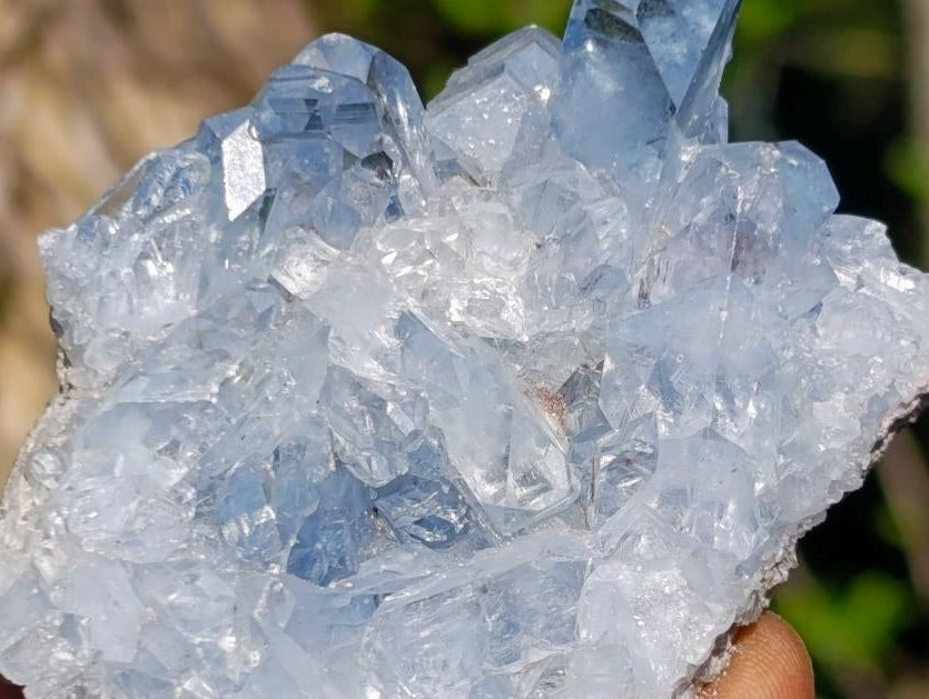 Natural Celestite Crystal Plate Specimen x 1 From Sakoany, Madagascar