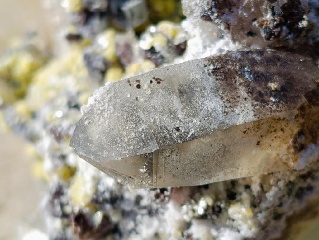 Natural Large Smokey Fluorite Specimen with Associated Minerals x 1 From Erongo, Namibia