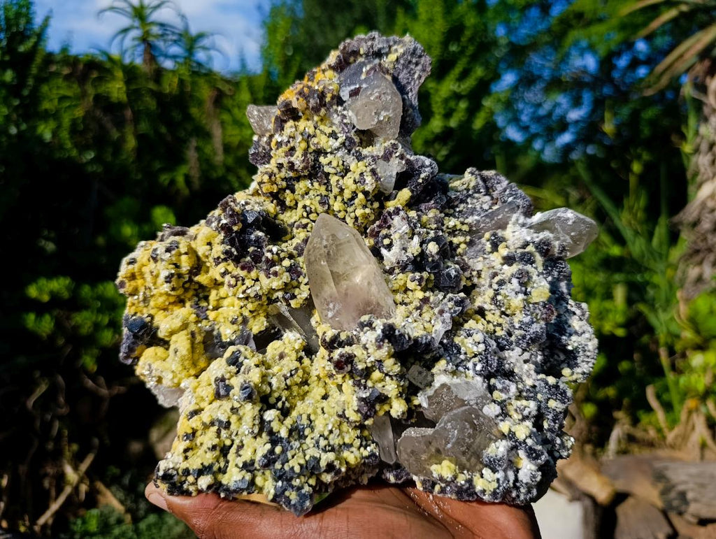 Natural Large Smokey Fluorite Specimen with Associated Minerals x 1 From Erongo, Namibia