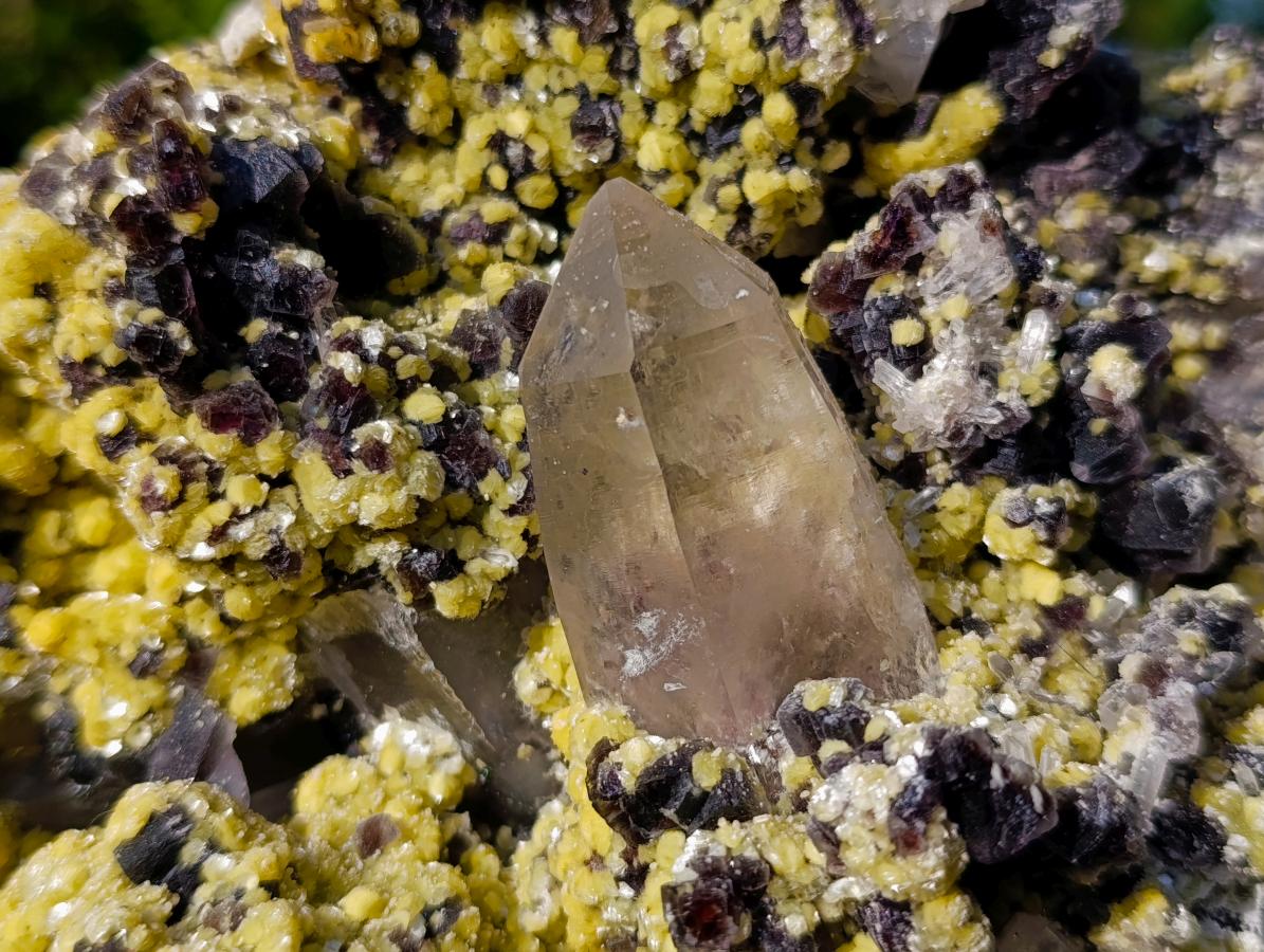 Natural Large Smokey Fluorite Specimen with Associated Minerals x 1 From Erongo, Namibia