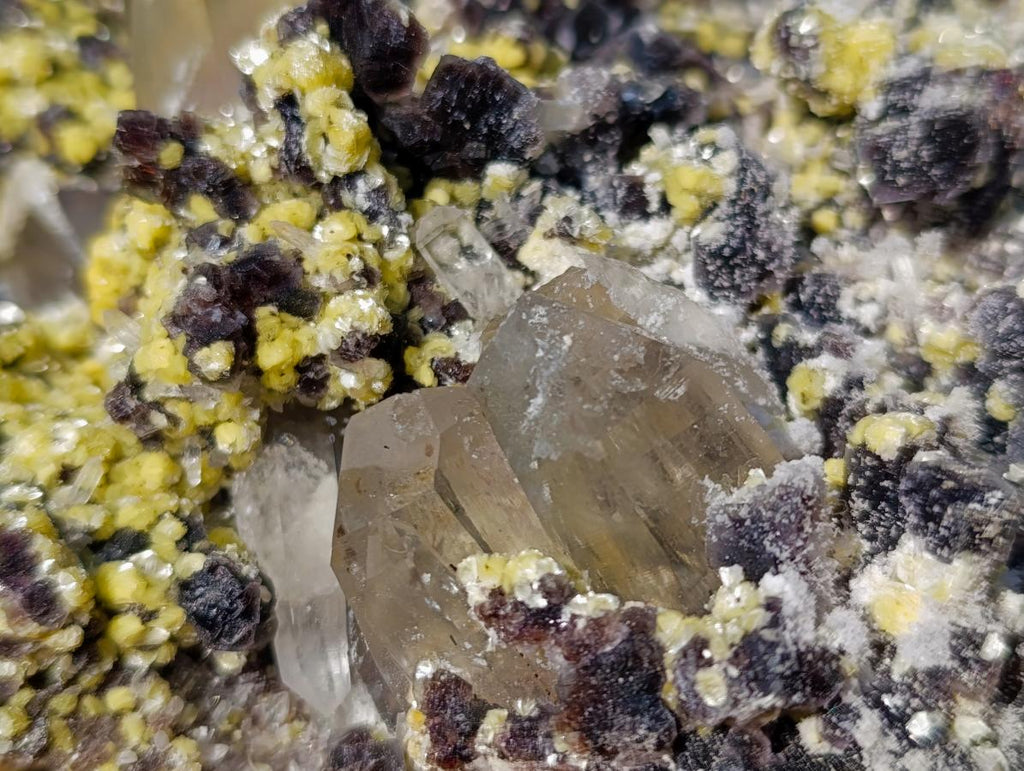 Natural Large Smokey Fluorite Specimen with Associated Minerals x 1 From Erongo, Namibia