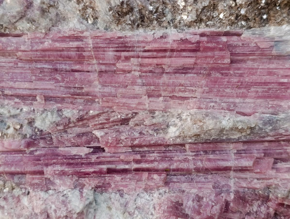 Natural Massive XXL Rubellite Pink Tourmaline in Quartz and Mica Schist x 1 From Karibib, Namibia