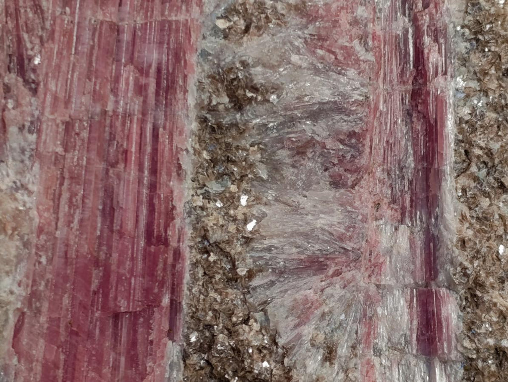 Natural Massive XXL Rubellite Pink Tourmaline in Quartz and Mica Schist x 1 From Karibib, Namibia