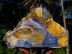 Natural XL Blue Chalcedony Agate Cutting Material x 1 From Nsanje, Malawi