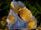 Natural XL Blue Chalcedony Agate Cutting Material x 1 From Nsanje, Malawi