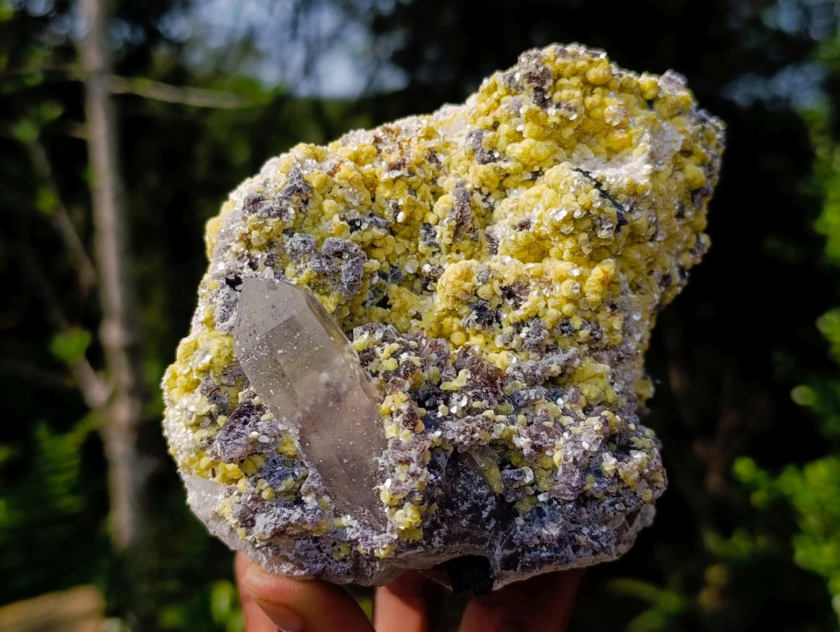 Natural Smokey Fluorite Specimen with Associated Minerals x 1 From Erongo, Namibia