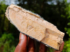 Natural Unique Foitite and Quartz on a Feldspar Crystal x 1 From Erongo Mountain, Namibia
