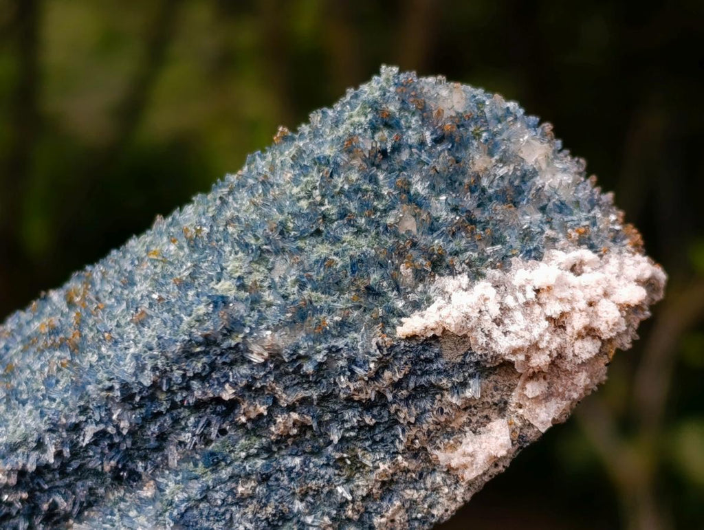 Natural Unique Foitite and Quartz on a Feldspar Crystal x 1 From Erongo Mountain, Namibia