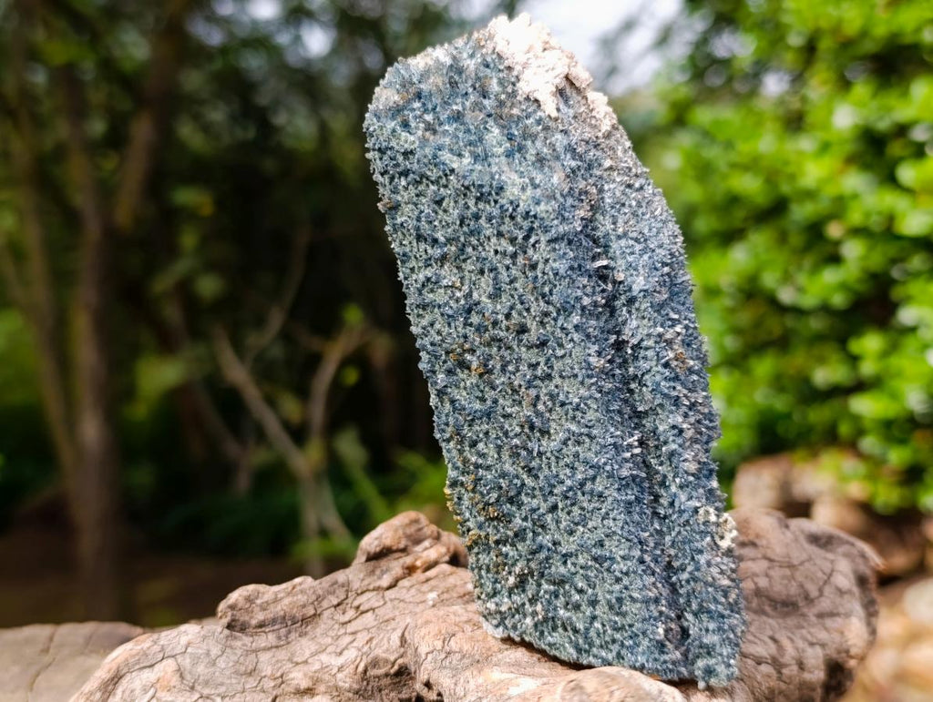 Natural Unique Foitite and Quartz on a Feldspar Crystal x 1 From Erongo Mountain, Namibia