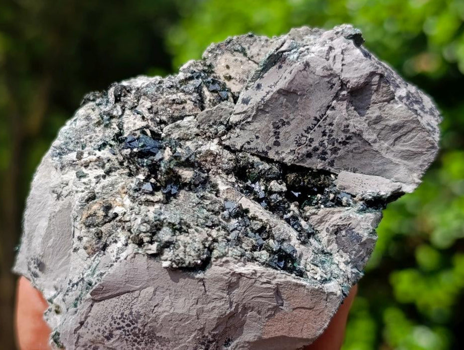 Natural Libethenite Crystals on Dolomite Matrix Specimen x 1 From Shituru, Congo