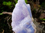 Natural Blue Lace Agate with Amethyst Crystalline Centre x 1 From Nsanje, Malawi
