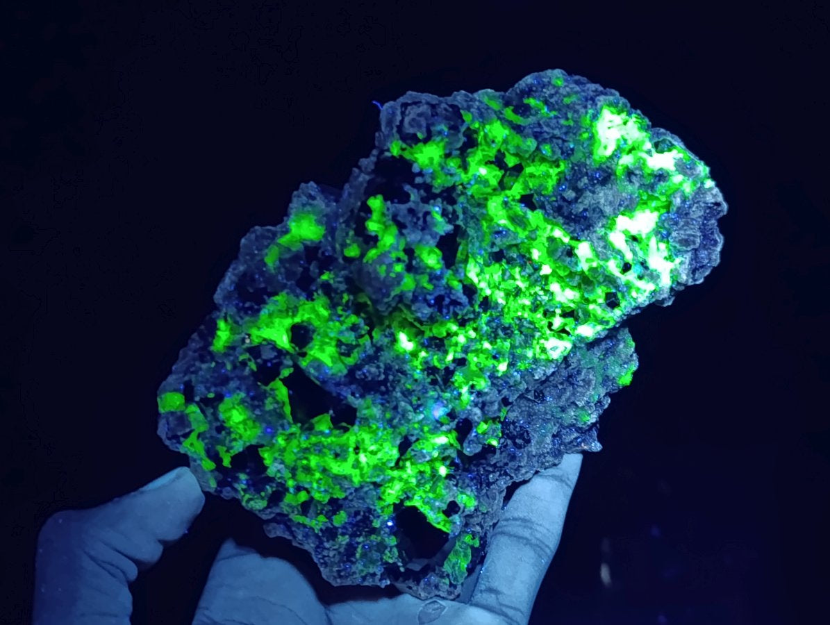 Natural Schorl Black Tourmaline Specimen with Hyalite Opal x 1 From Erongo, Namibia