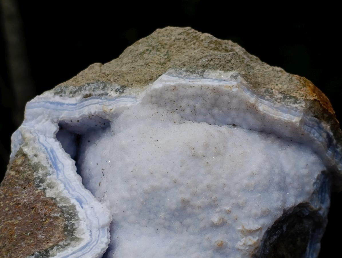 Natural XL Double Barrelled Blue Lace Agate Geode Specimen x 1 From Nsanje, Malawi