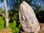 Natural Quadruple Headed Drusy Spearhead Calcite Pseudomorph Specimen x 1 From Albert's Mountain, Lesotho