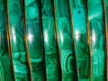 Hand Made Malachite Bangles set in Brass - Sold Per Piece - From Congo