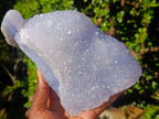 Natural Large Crystalline Blue Lace Agate Specimen x 1 From Nsanje, Malawi
