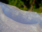Natural Large Crystalline Blue Lace Agate Specimen x 1 From Nsanje, Malawi
