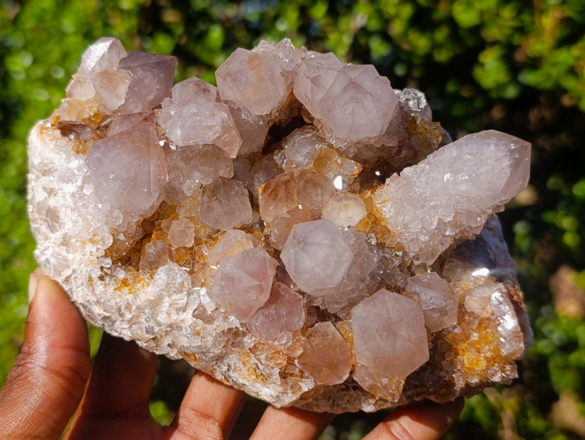 Natural Drusy Smokey Spirit Quartz Cluster x 1 From Boekenhouthoek, South Africa