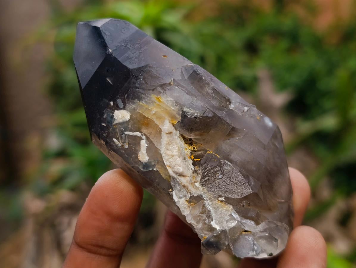 Natural Rare Double Terminated Smokey Quartz Crystal x 1 From Zomba, Malawi