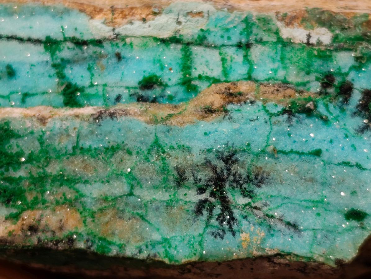 Natural Chrysocolla with Malachite Specimen x 1 From Lupoto Mine, Congo