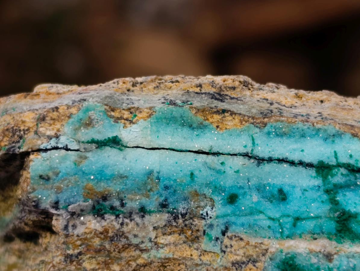 Natural Chrysocolla with Malachite Specimen x 1 From Lupoto Mine, Congo
