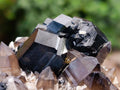 Natural Schorl Black Tourmaline Specimen with Smokey Quartz x 1 From Erongo, Namibia