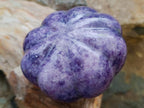 Hand Made Purple Lepidolite Pumpkin Carving x 1 From Zimbabwe