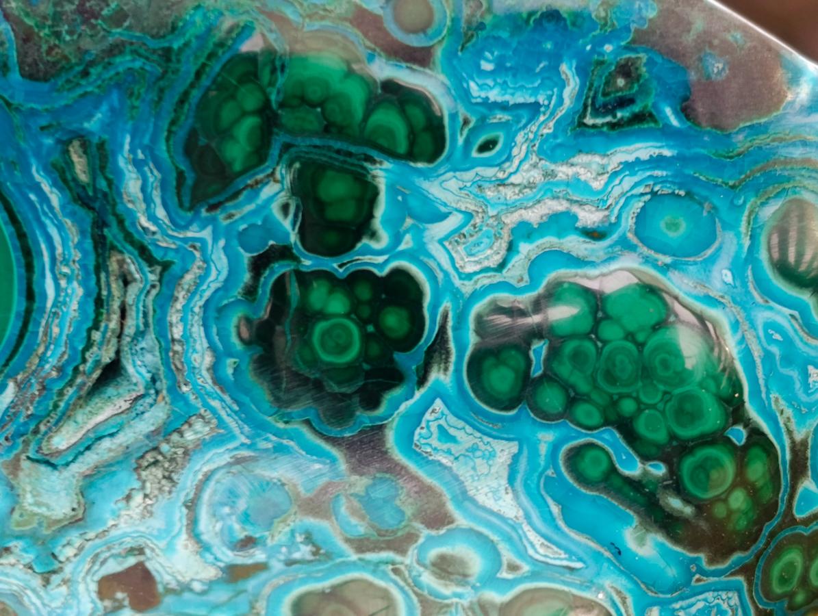 Polished Malacolla Free Form x 1 From Kulukuluku, Congo