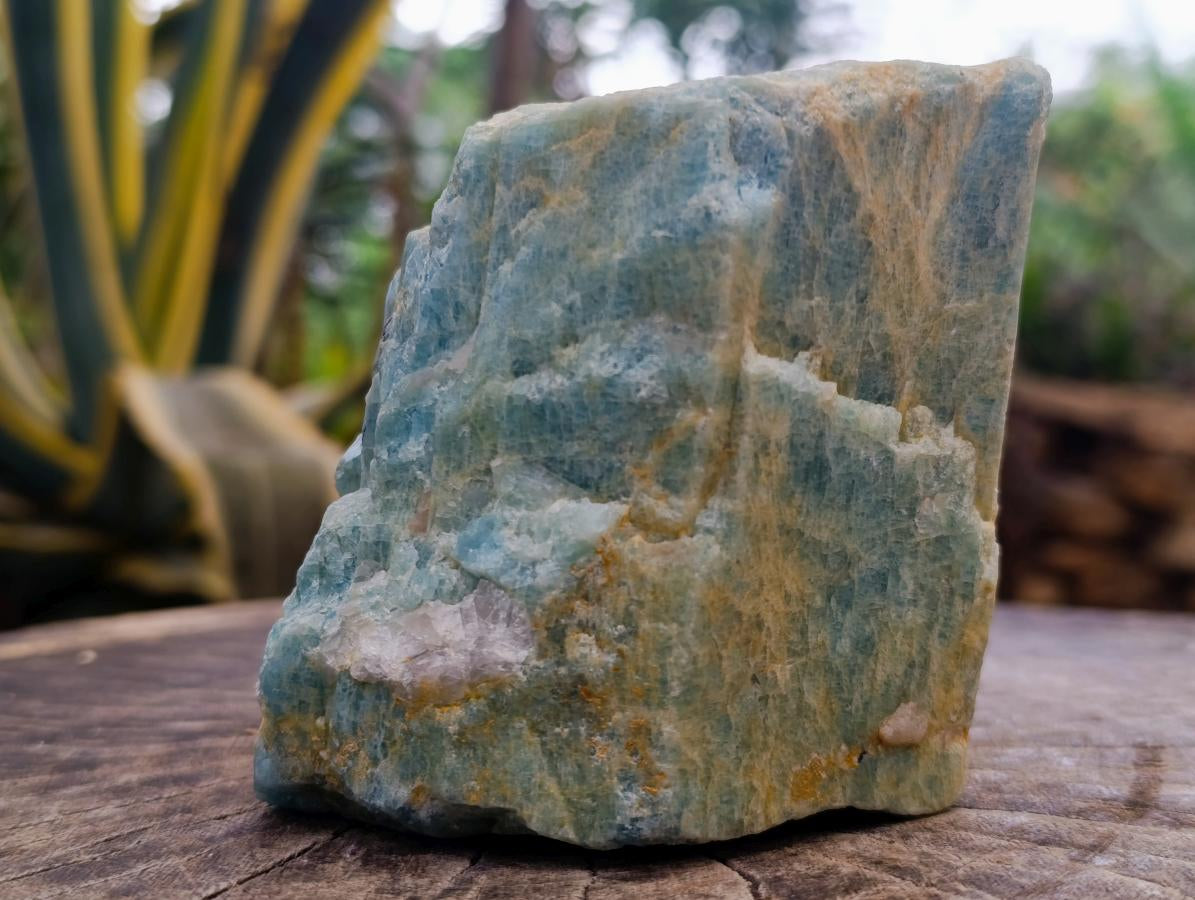 Natural Large Hexagonal Aquamarine Crystal x 1 From Northern Cape, South Africa