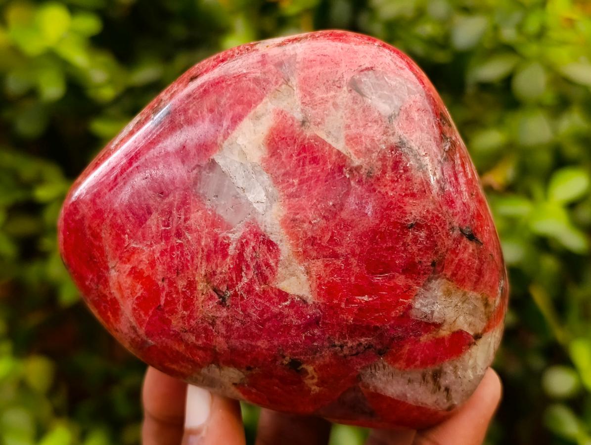 Polished Rare Red Rhodonite Standing Display Piece x 1 From Zimbabwe