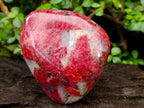 Polished Rare Red Rhodonite Standing Display Piece x 1 From Zimbabwe