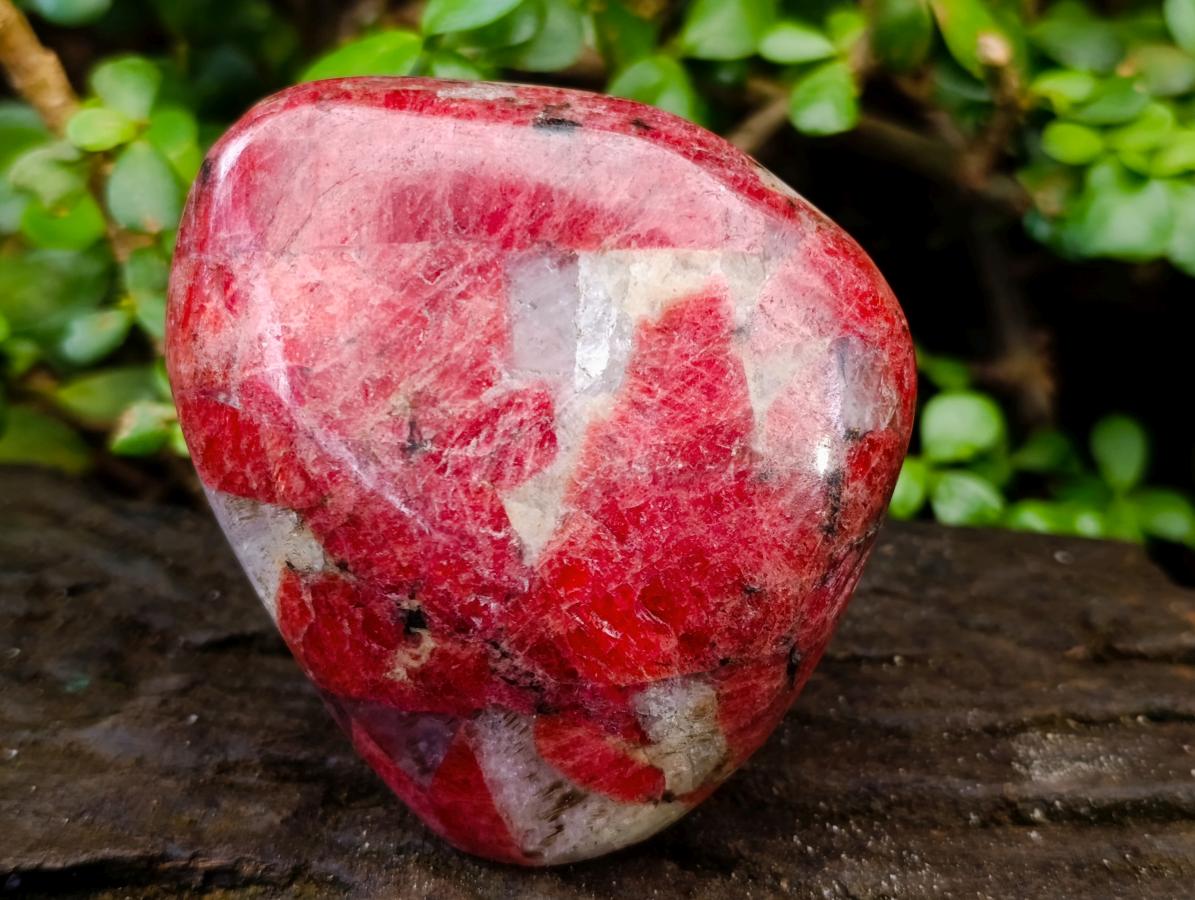 Polished Rare Red Rhodonite Standing Display Piece x 1 From Zimbabwe
