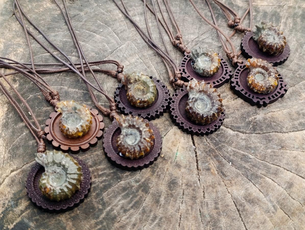 Hand Made Douvilleiceras Spiny Ammonite Necklace - Sold Per Piece - From Madagascar