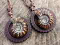 Hand Made Douvilleiceras Spiny Ammonite Necklace - Sold Per Piece - From Madagascar