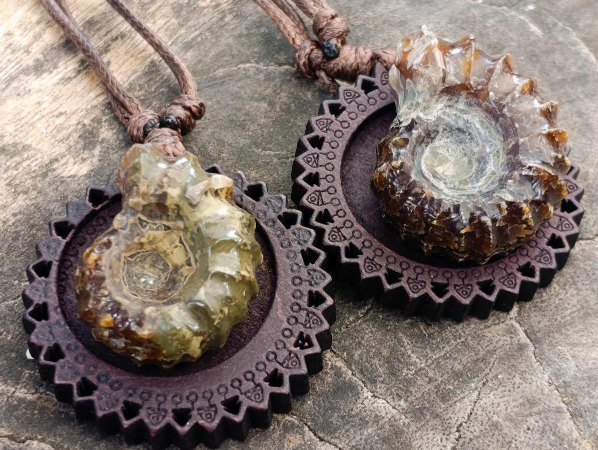 Hand Made Douvilleiceras Spiny Ammonite Necklace - Sold Per Piece - From Madagascar