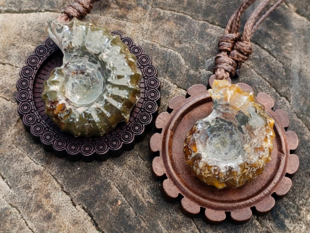 Hand Made Douvilleiceras Spiny Ammonite Necklace - Sold Per Piece - From Madagascar