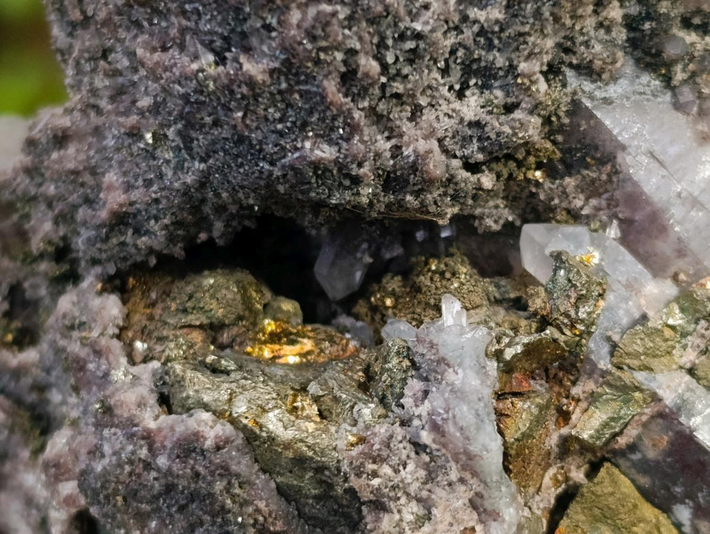 Polished Large Rare Messina Crystal Cluster with Epidote and Chalcopyrite x 1 From Messina Mine, South Africa