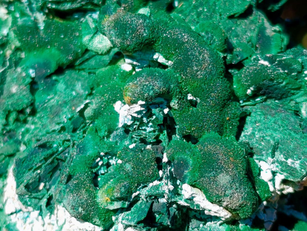 Natural Classic Bladed Malachite Pseudomorph with Associated Minerals Specimen x 1 From Kolwezi, Congo