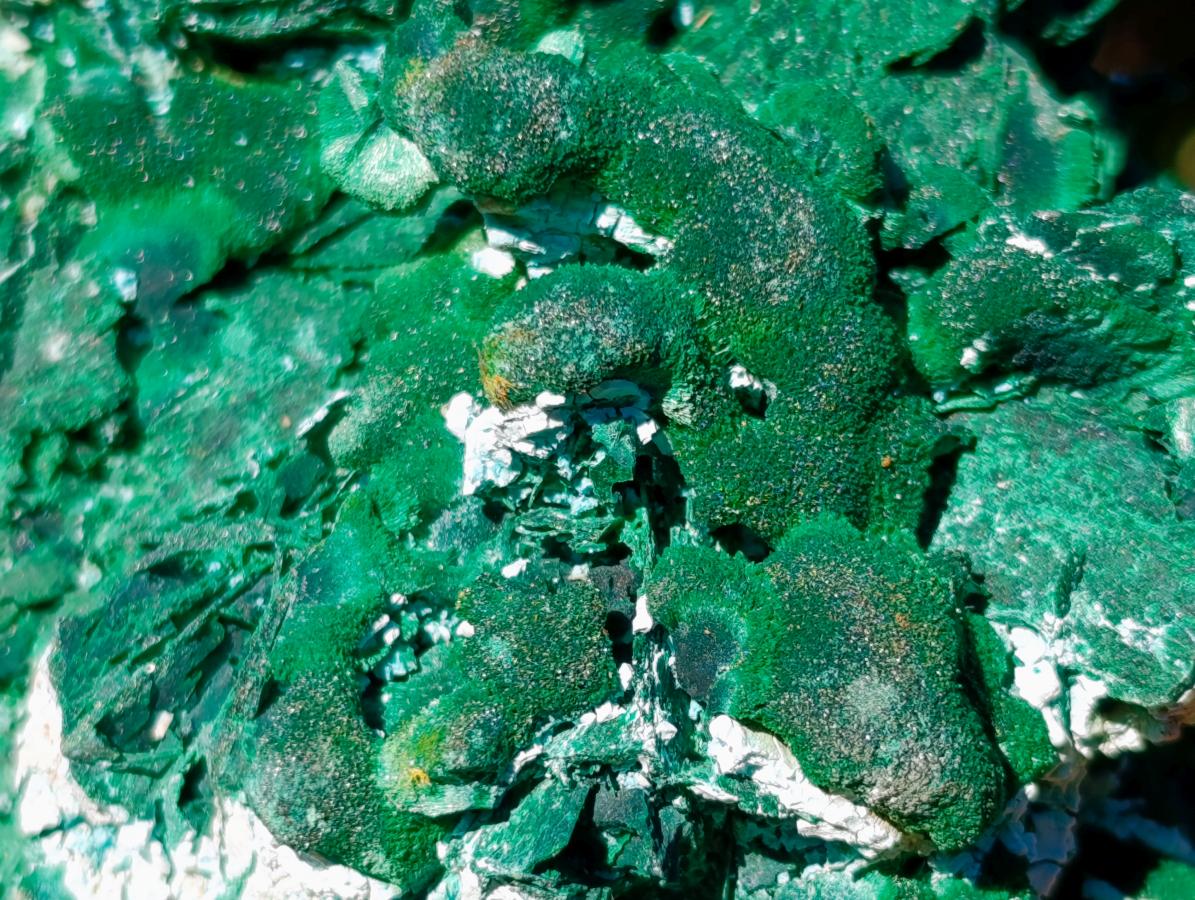 Natural Classic Bladed Malachite Pseudomorph with Associated Minerals Specimen x 1 From Kolwezi, Congo