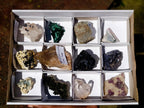 Natural Mix of African Minerals and Crystals Set of 12 x 1 From Southern Africa