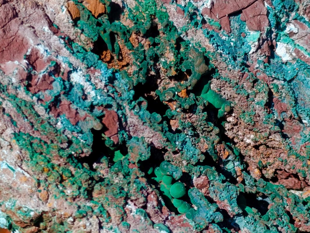 Natural XL Malachite Geode Museum Specimen x 1 From Kolwezi, Congo