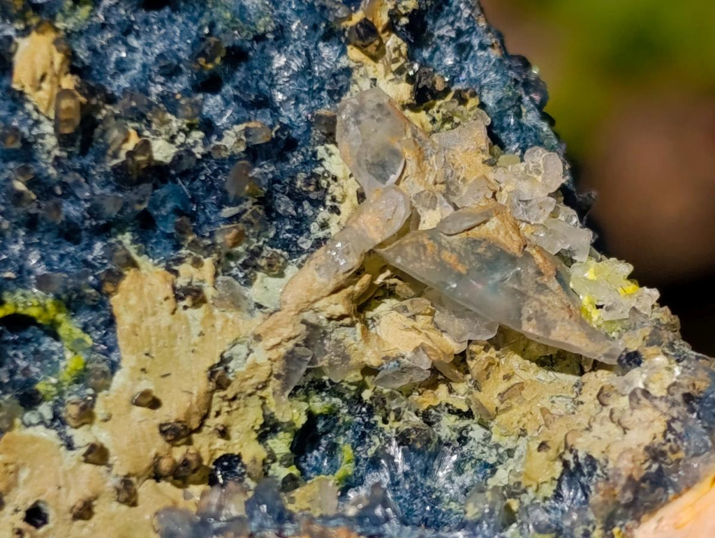 Natural Rare Foitite on Feldspar Specimen x 1 From Erongo Mountain, Namibia