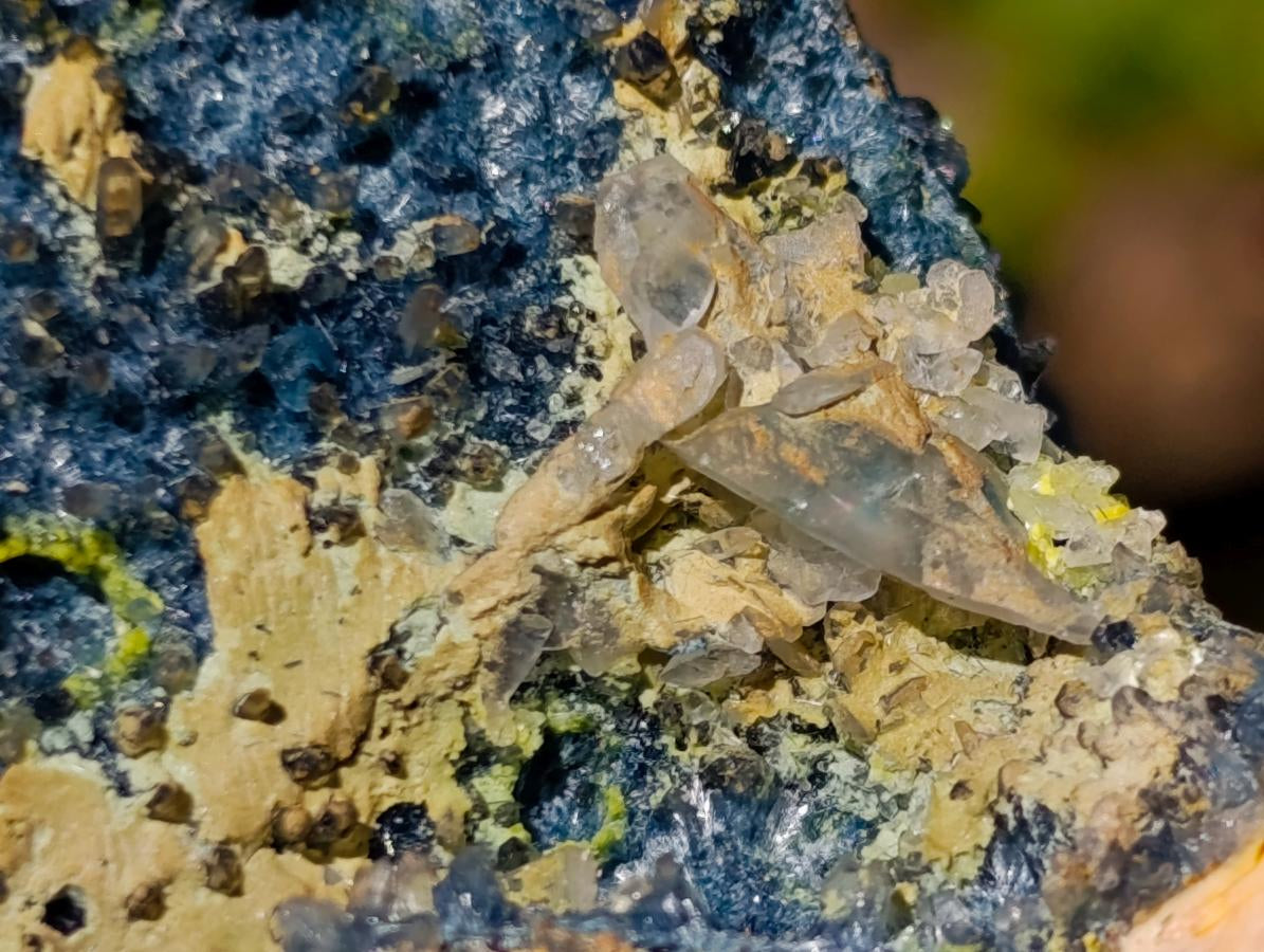Natural Rare Foitite on Feldspar Specimen x 1 From Erongo Mountain, Namibia
