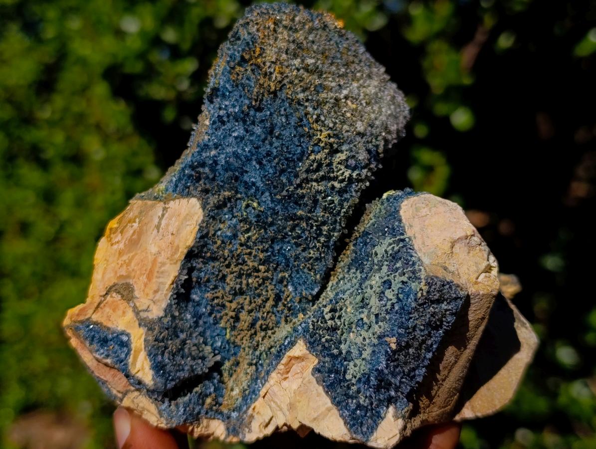 Natural Rare Foitite on Feldspar Specimen x 1 From Erongo Mountain, Namibia