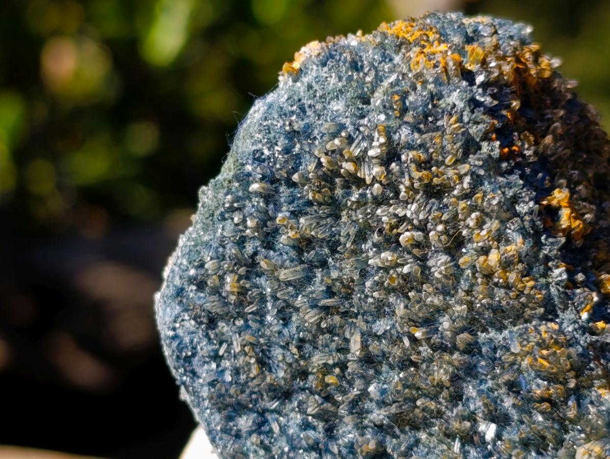 Natural Rare Foitite on Feldspar Specimen x 1 From Erongo Mountain, Namibia