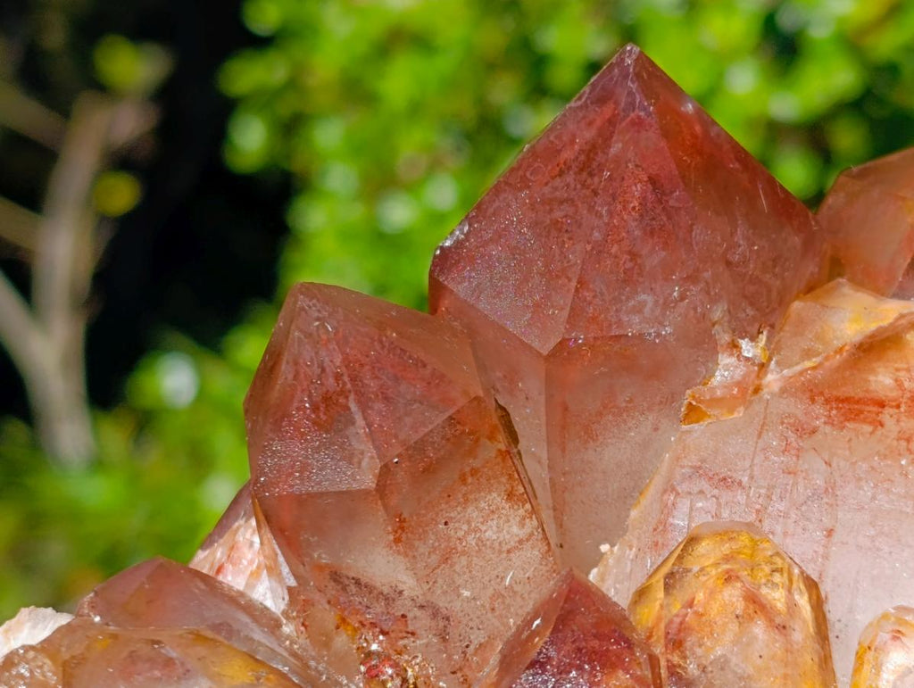Natural Large Red Hematoid Quartz Crystal Cluster x 1 From Karoi, Zimbabwe