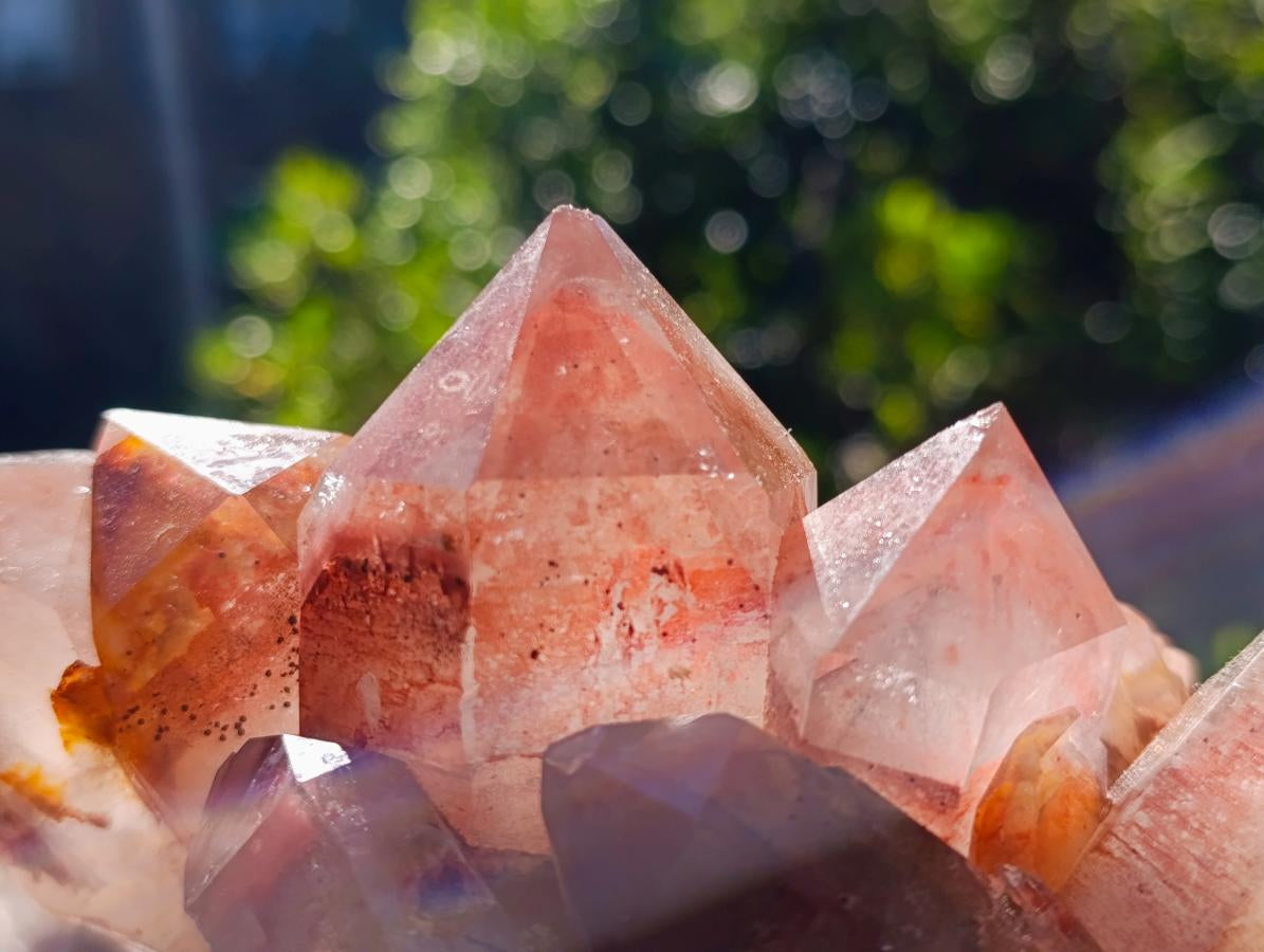 Natural Large Red Hematoid Quartz Crystal Cluster x 1 From Karoi, Zimbabwe