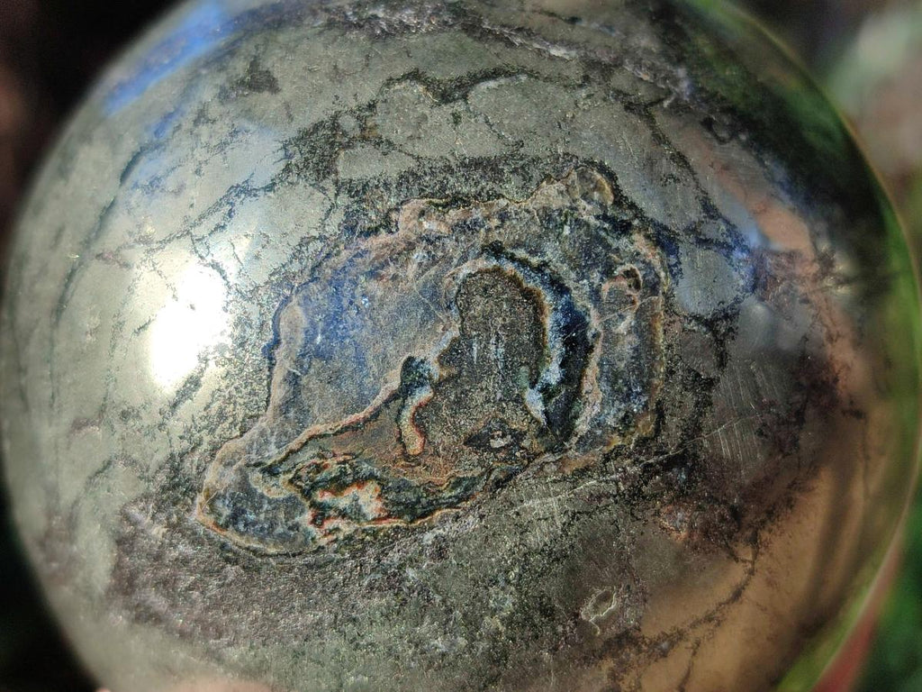 Polished Golden Pyrite "Pharaoh Stone" Sphere x 1 From Iron Duke Mine, Zimbabwe